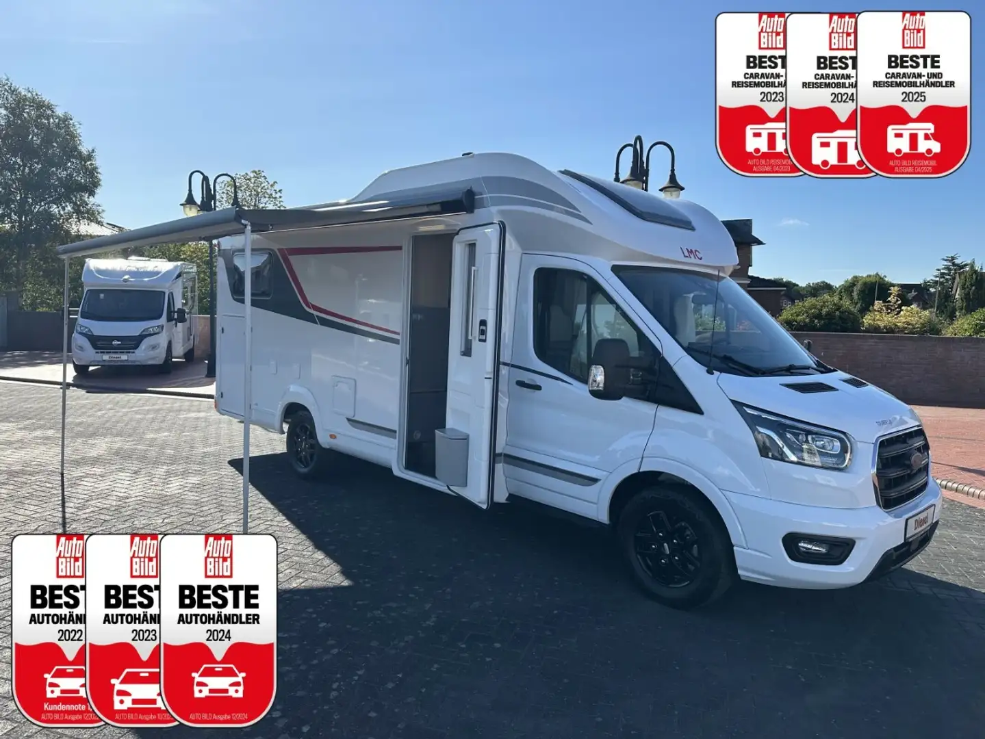 LMC Tourer Lift H 664 UNBENUTZT +Einzelbett+Hubbett+Ma Wit - 1