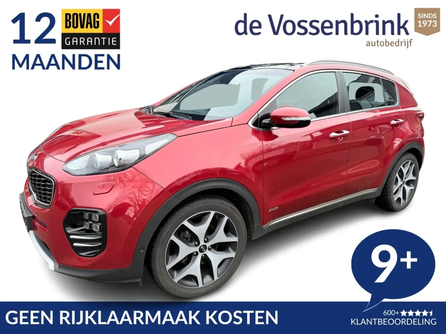 Kia Sportage 1.6 T-GDI 4WD GT-Line PlusLine Automaat *Geen Afl. Rouge - 1