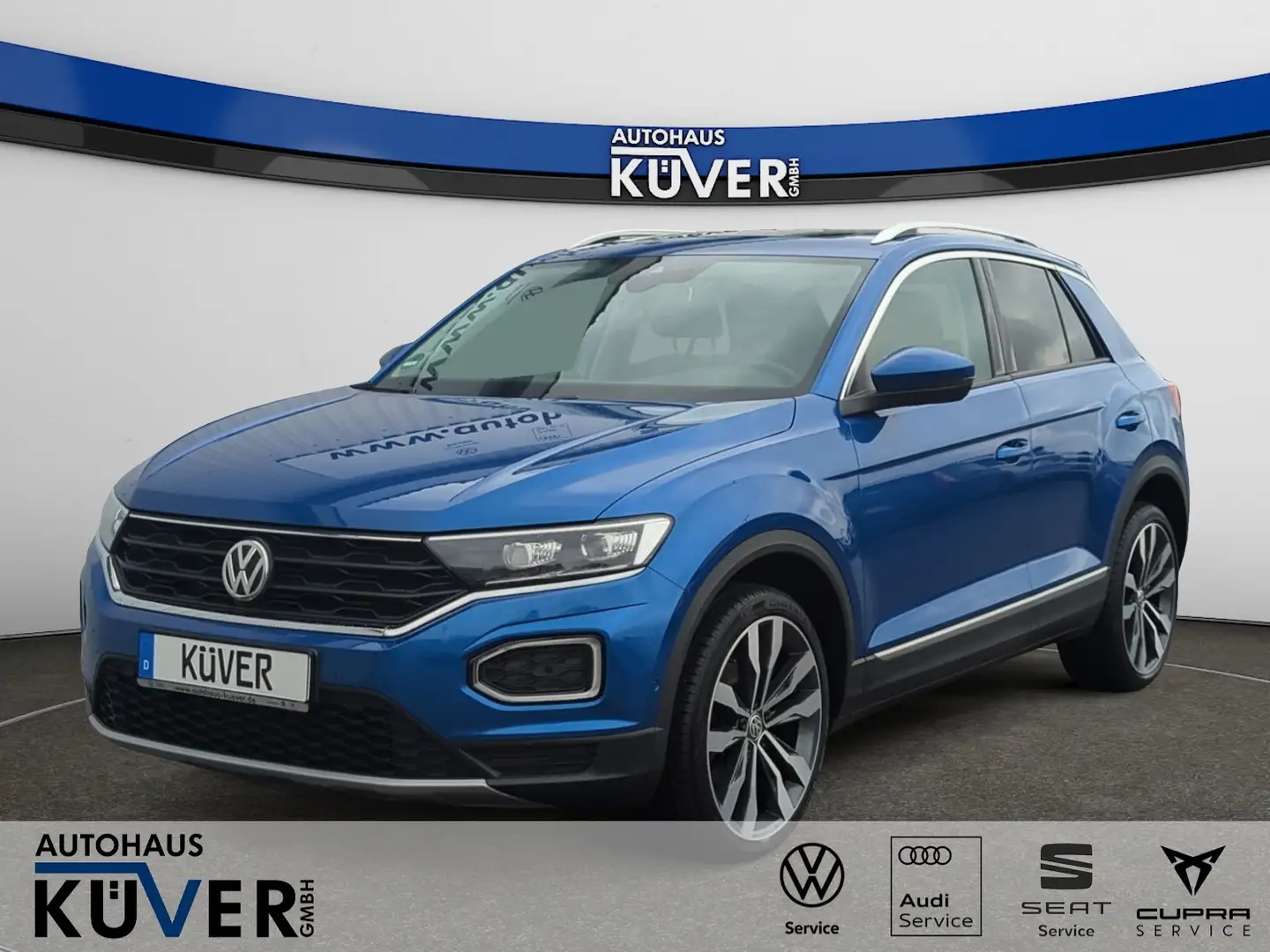 Volkswagen T-Roc 1,6 TDI Navi+AHK+ACC+Pano+Einparkh.+19´´ Blau - 1