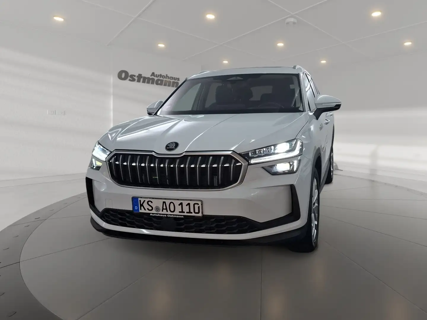 Skoda Kodiaq 2.0 TDI Selection 360, AHK, Canton, Pano Weiß - 1