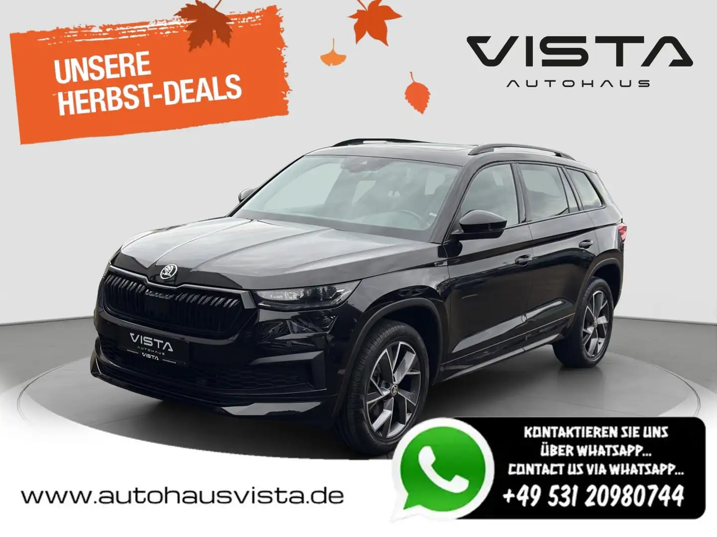Skoda Kodiaq Sportline 2.0 TDI*PANO*AHK*KAM*ACC*MATRIX Schwarz - 1