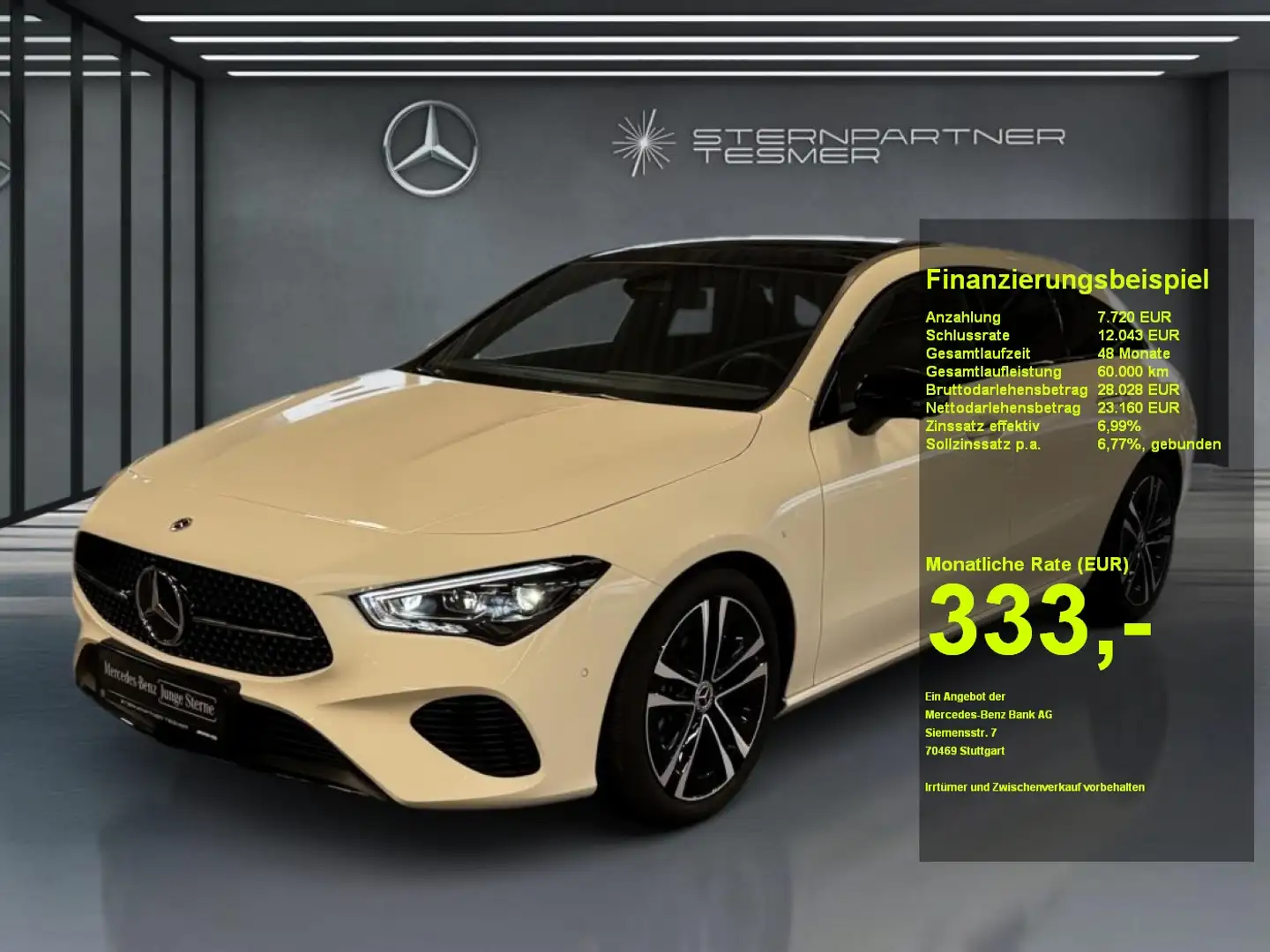 Mercedes-Benz CLA 180 SB PROGR.+360°+LED+AMBI+DISTR+NIGHT+PANO Weiß - 1