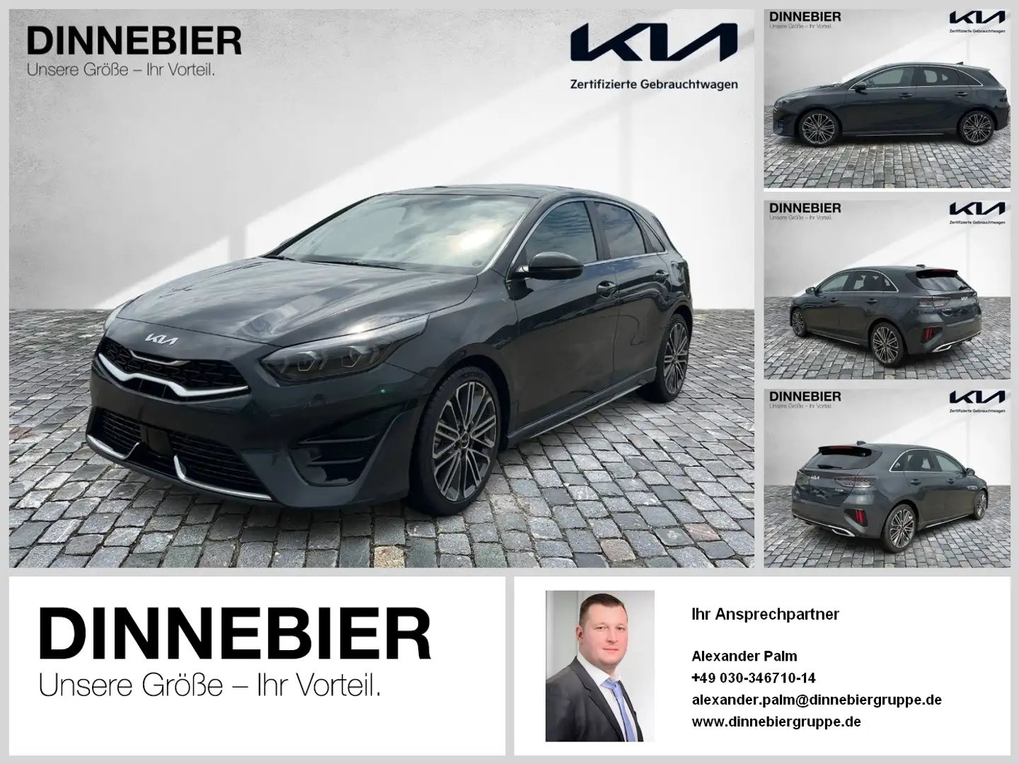 Kia Ceed / cee'd CEED GT-Line 1.5T Glasdach+LED+Kamera+Navi Gris - 1