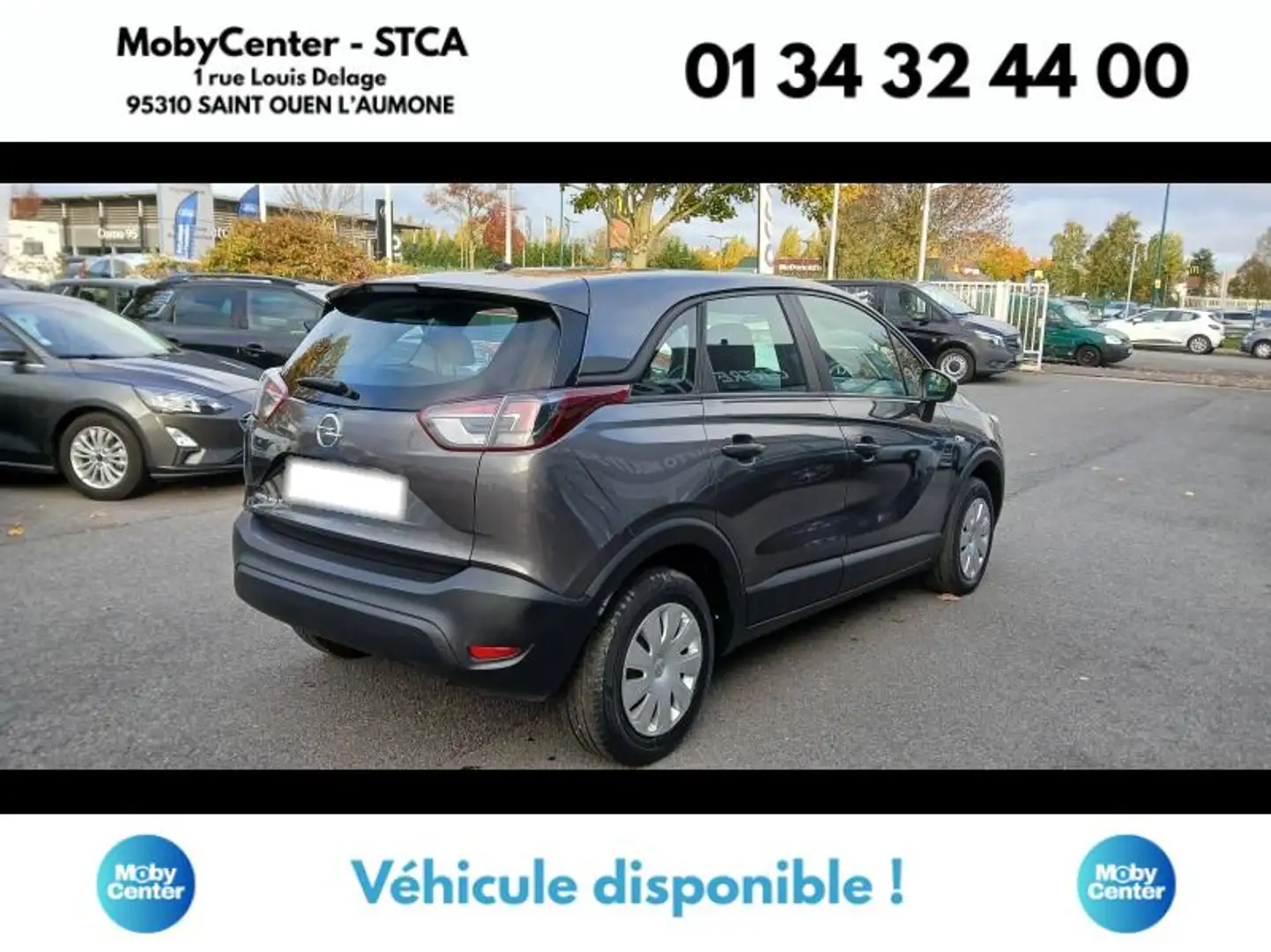 Opel Crossland X 1.2 Turbo 110ch Edition Euro 6d-T Gris - 2