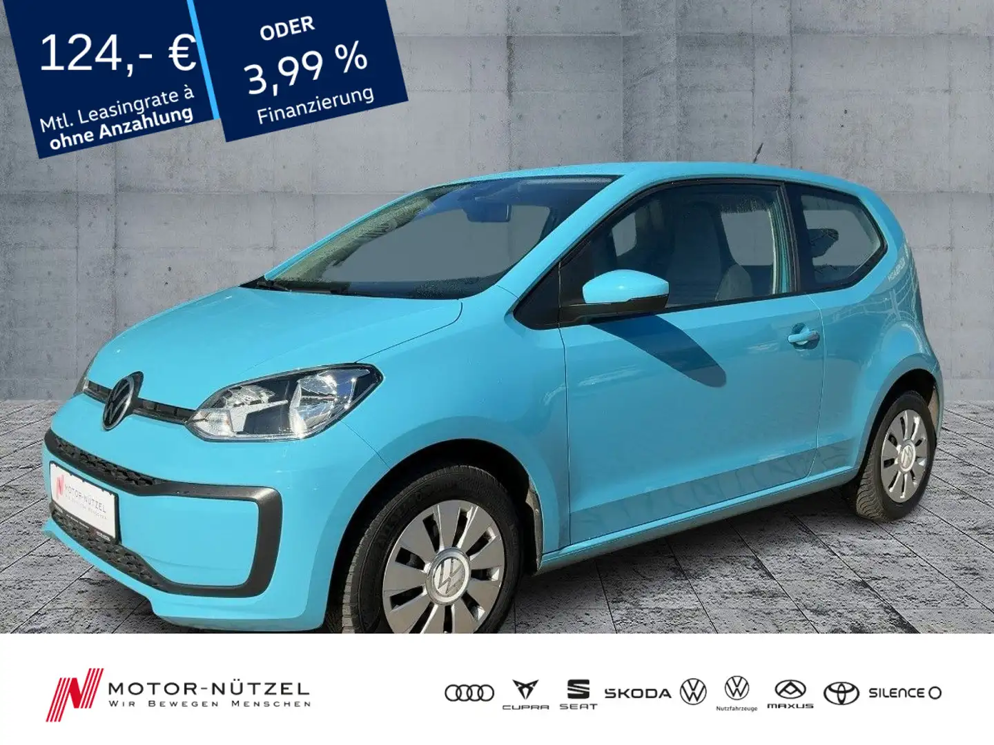 Volkswagen up! move up! 1.0 KLIMA+RADIO+DAB+MAPS&MORE DOCK Blau - 1