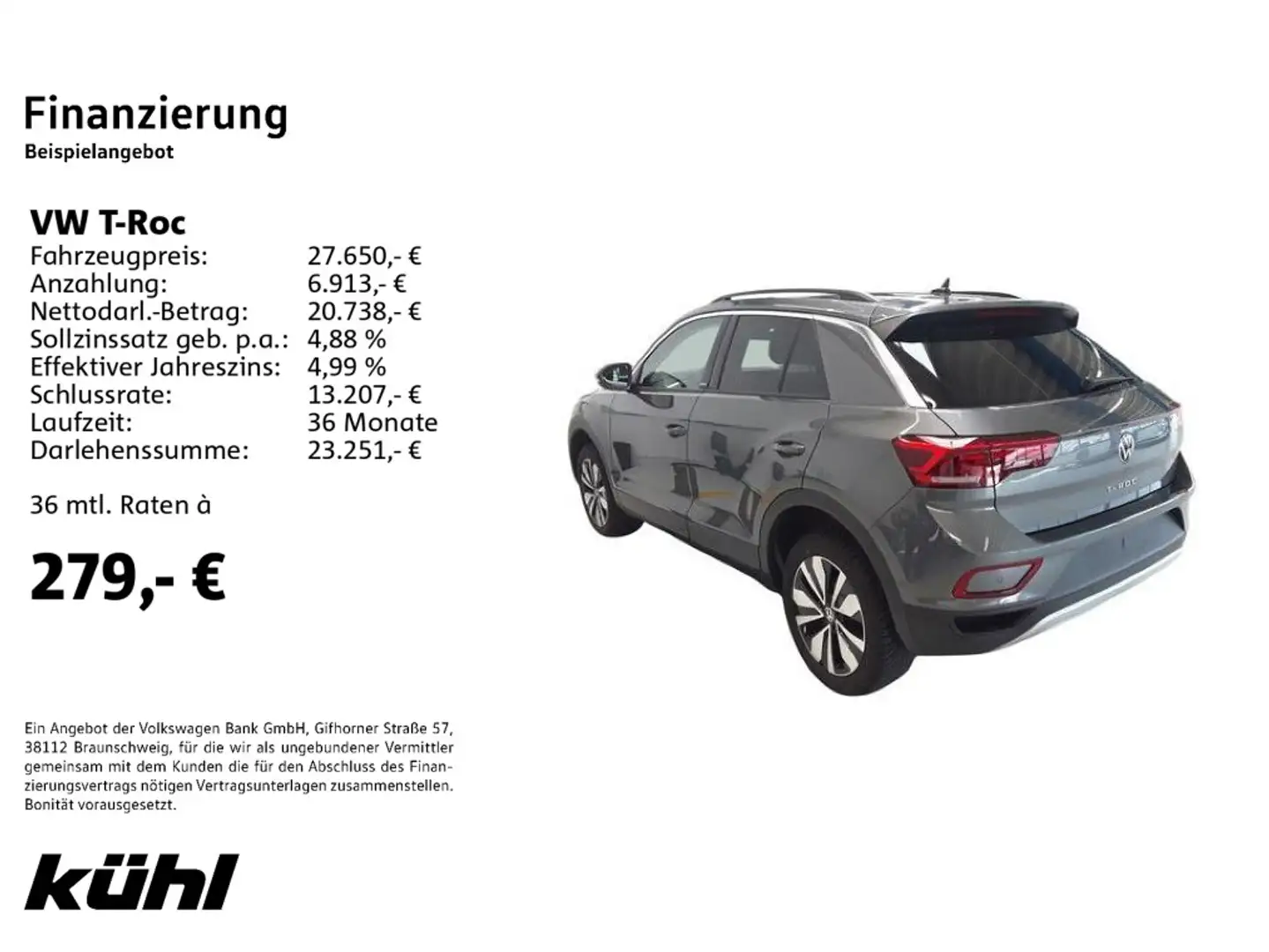 Volkswagen T-Roc 2.0 TDI Move Stand/AHK/LED Grau - 2