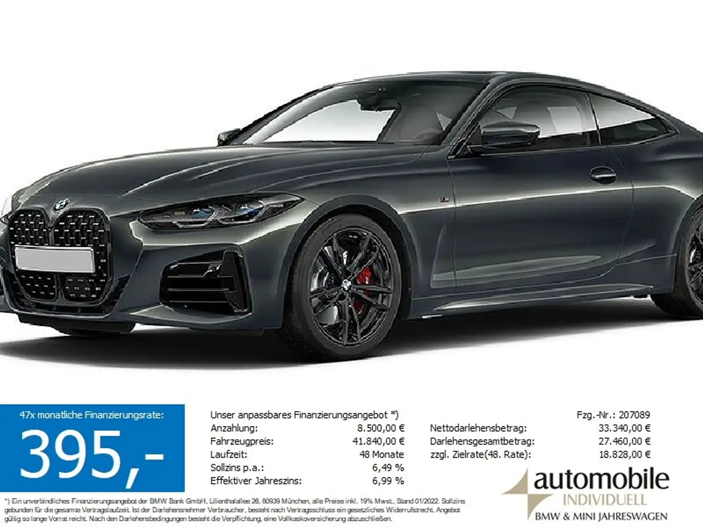 BMW 440 Md xDrive Coupé M Sport Pro NP 96670. Standh. Grau - 1