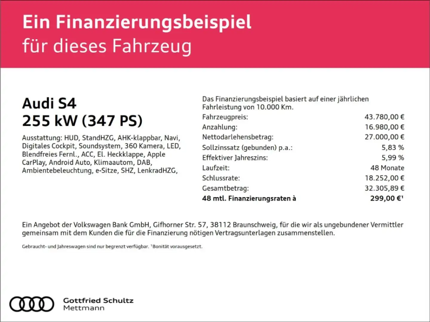 Audi S4 Avant quattro Matrix LED KAMERA STANDH. Rot - 2