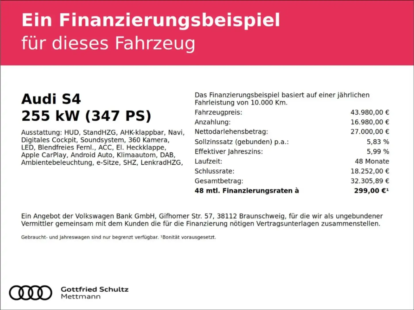 Audi S4 Avant quattro Matrix LED KAMERA Rouge - 2
