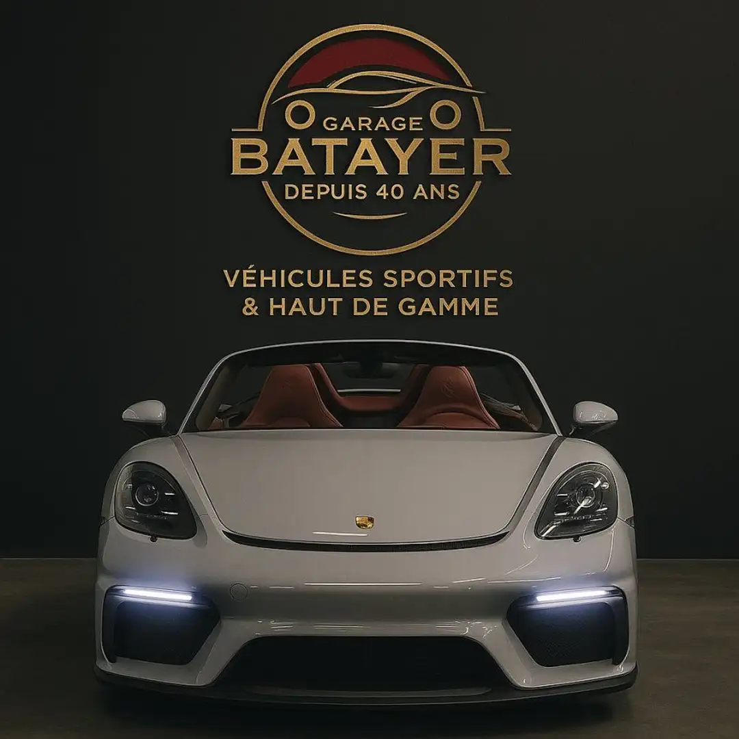 Porsche 718 spyder – 420 ch Gris - 1