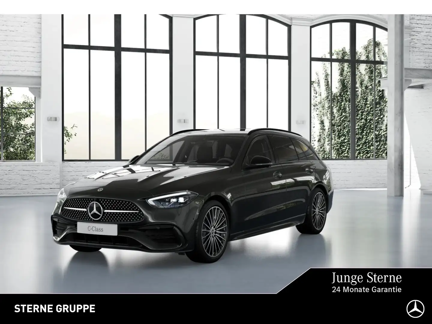 Mercedes-Benz C 180 C 180 T EditionAMG Distr AHK Ambi 360 Memo Totw Gris - 1