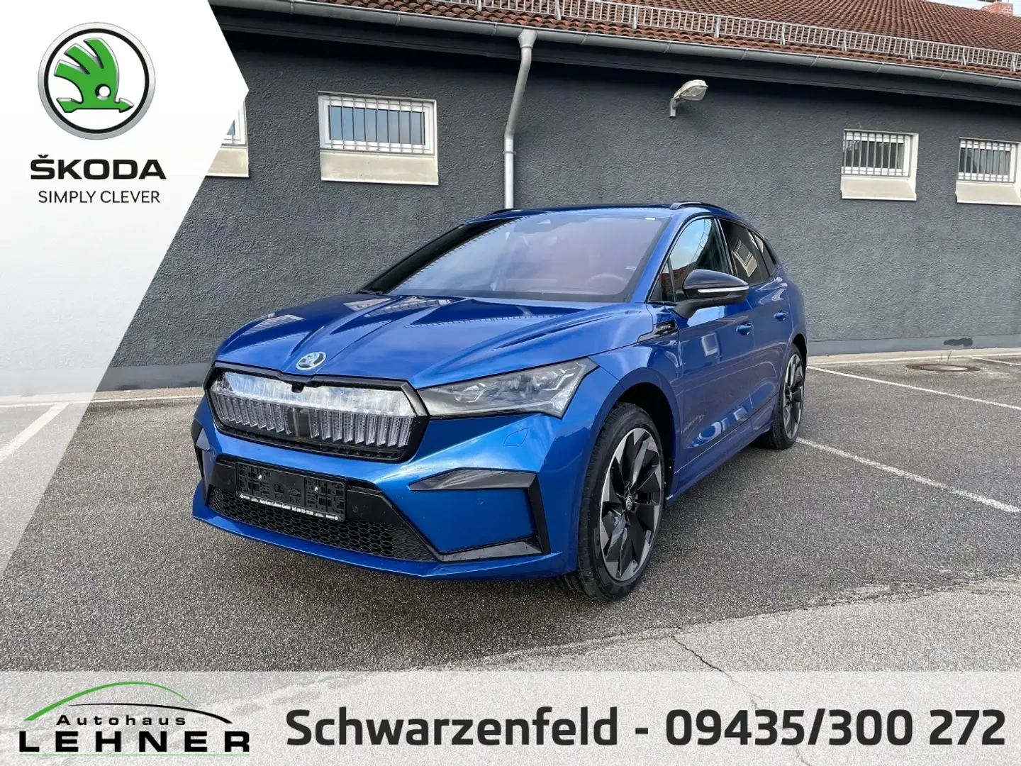 Skoda Enyaq iV 80 SPORTLINE Pano+AHK+MATRIX+SOUNDSYSTEM Blau - 1