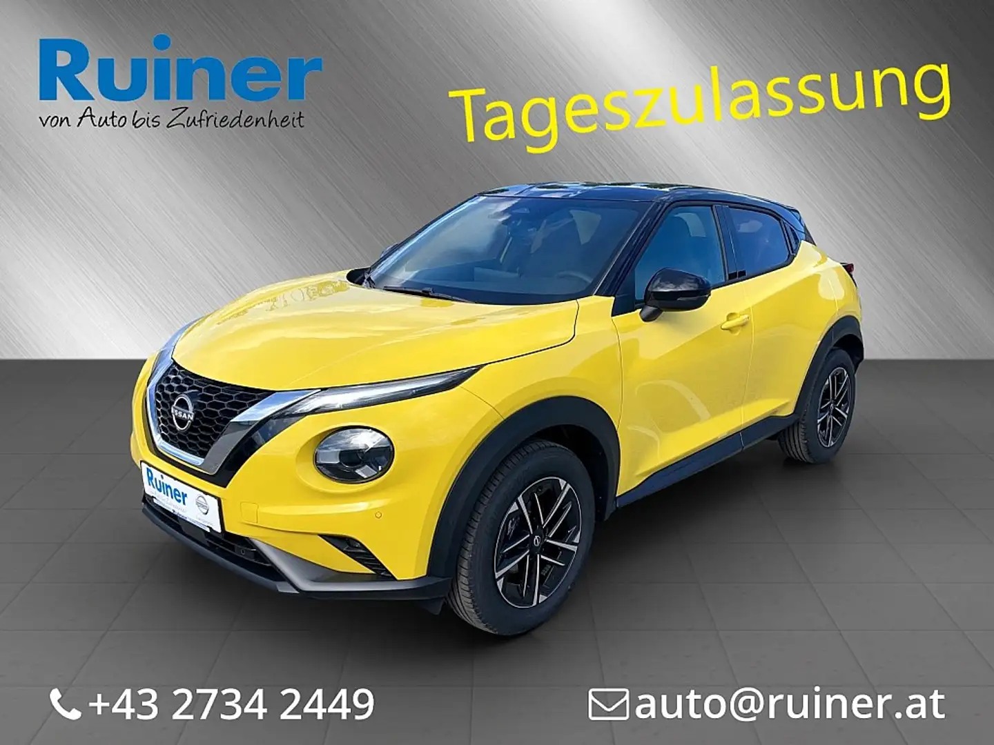Nissan Juke 1,0 DIG-T N-Connecta Gelb - 2