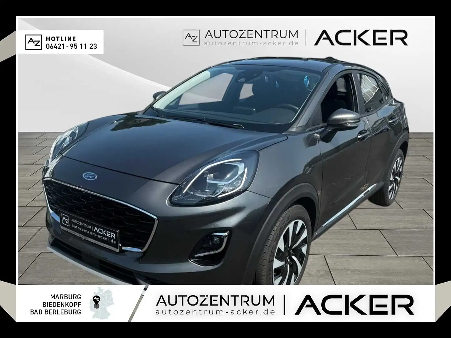 Ford Puma 1.0 EcoBoost Titanium Aut. AHK/LED Grau - 1