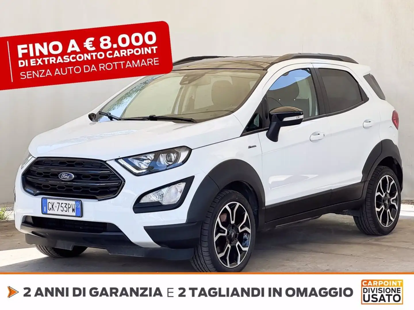 Ford EcoSport 1.0 ecoboost active s&s 125cv Bianco - 1