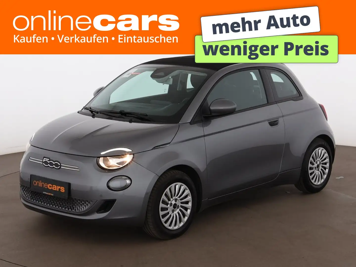 Fiat 500e Cabrio Aut R-CAM SITZHZG ASSIST TEMP PDC Grau - 1