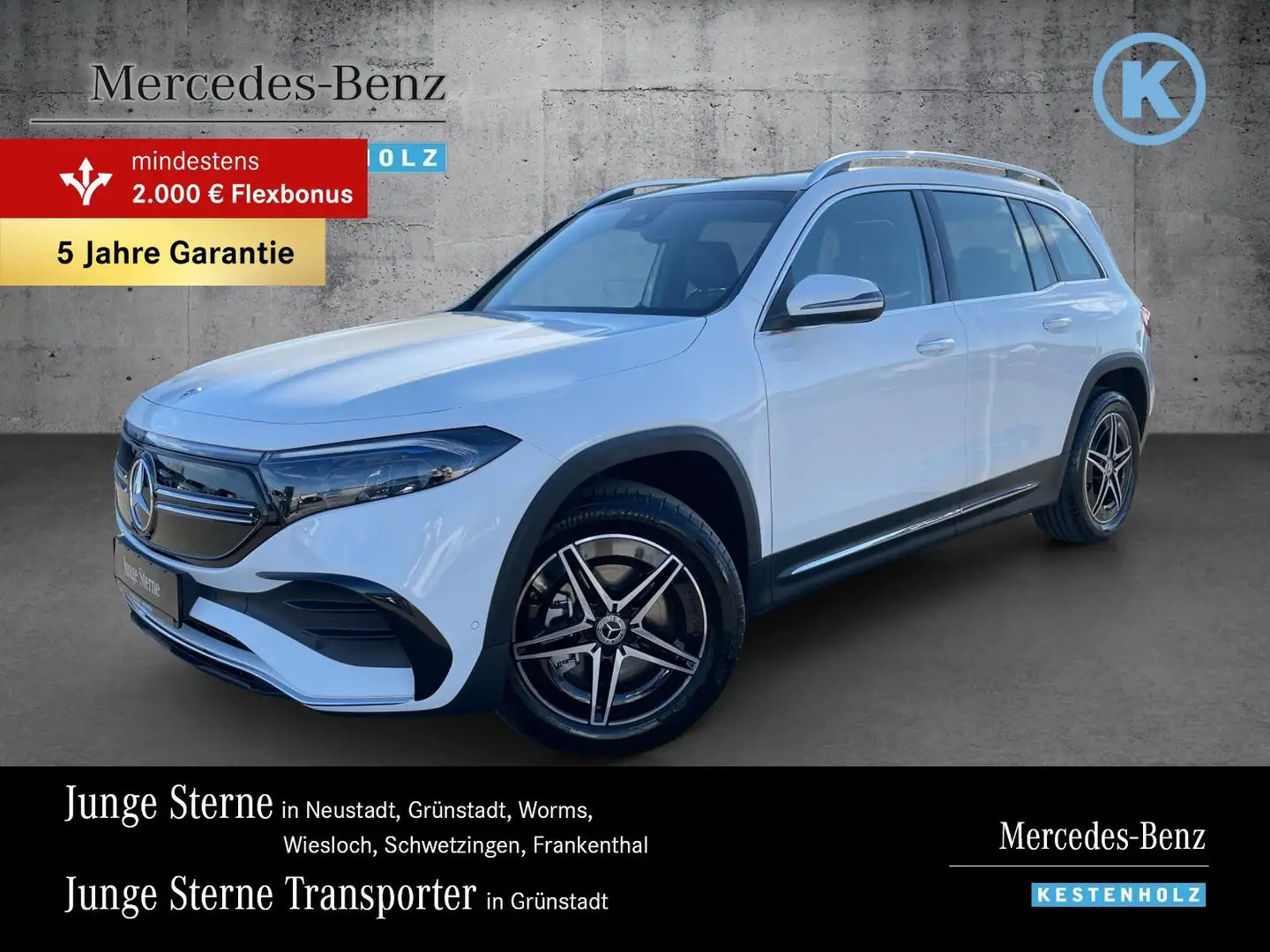 Mercedes-Benz EQB 250 EQB 250+ AMG+KAM+KEY+AMBI+SOUND+EASYP+SPUR/BREMS Weiß - 1