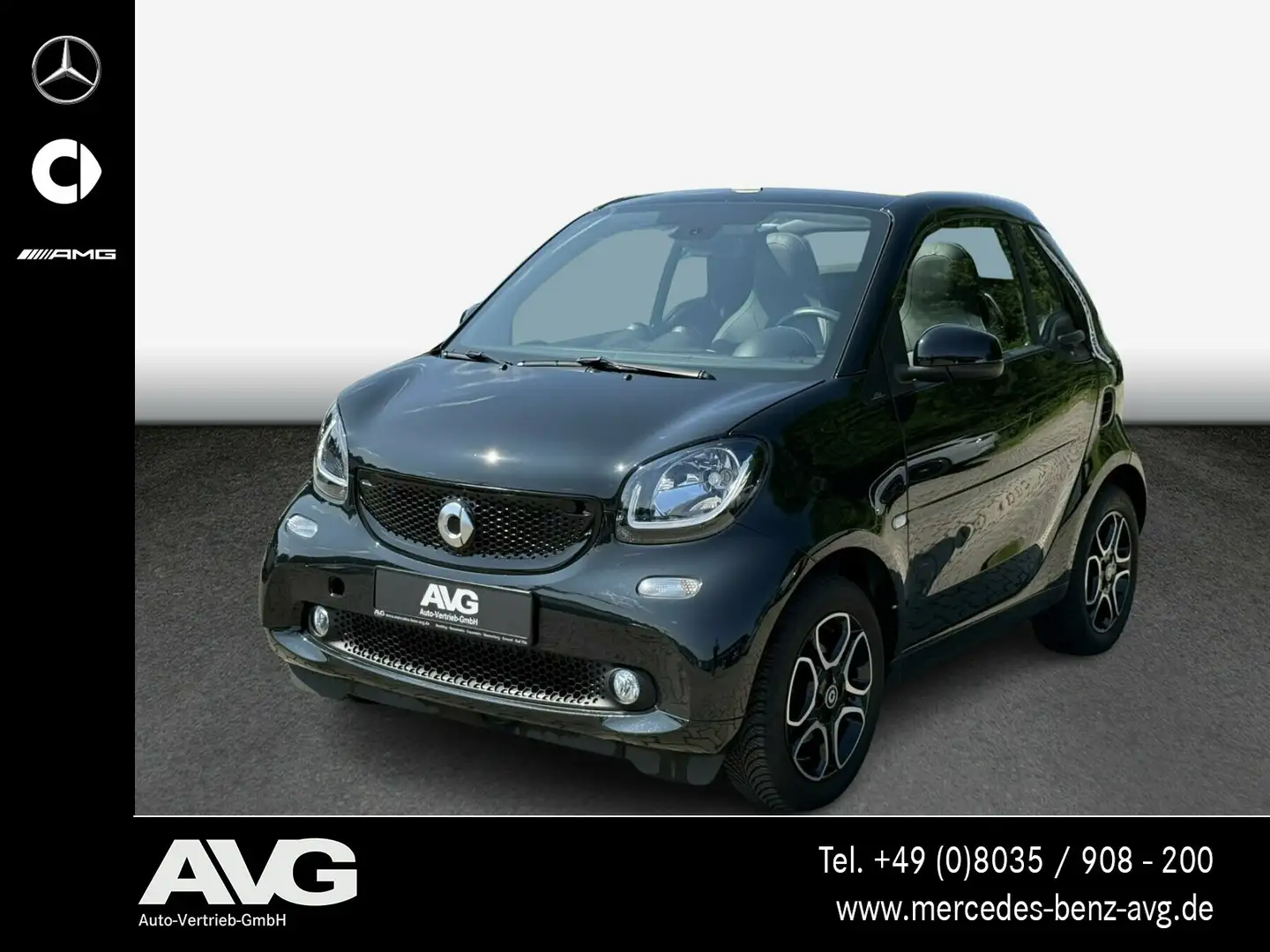 smart forTwo smart fortwo cabrio 66 kW turbo Prime Navi Noir - 1