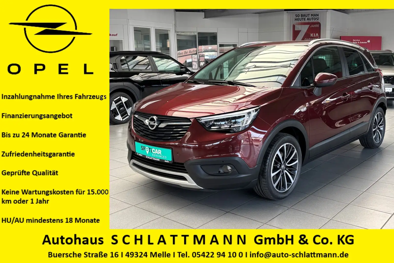 Opel Crossland X 1.2 Turbo "Ultimate" *Navi*HuD*SHZ*LHZ*LED* Braun - 1
