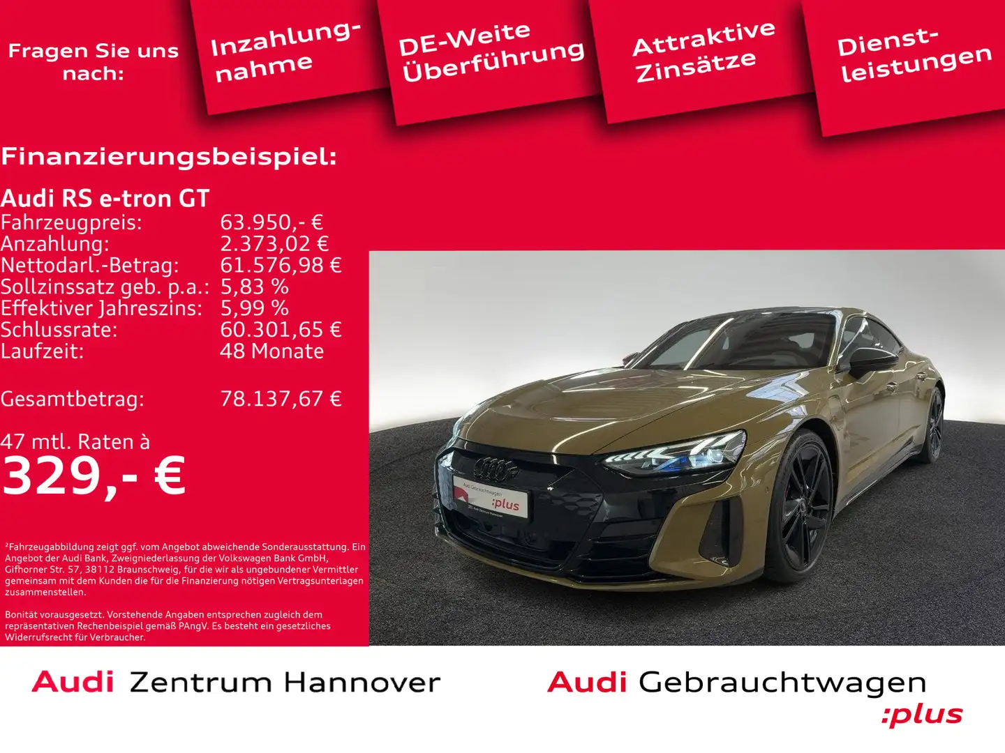 Audi RS e-tron GT quattro Head-Up Pano Laser B&O Vert - 1