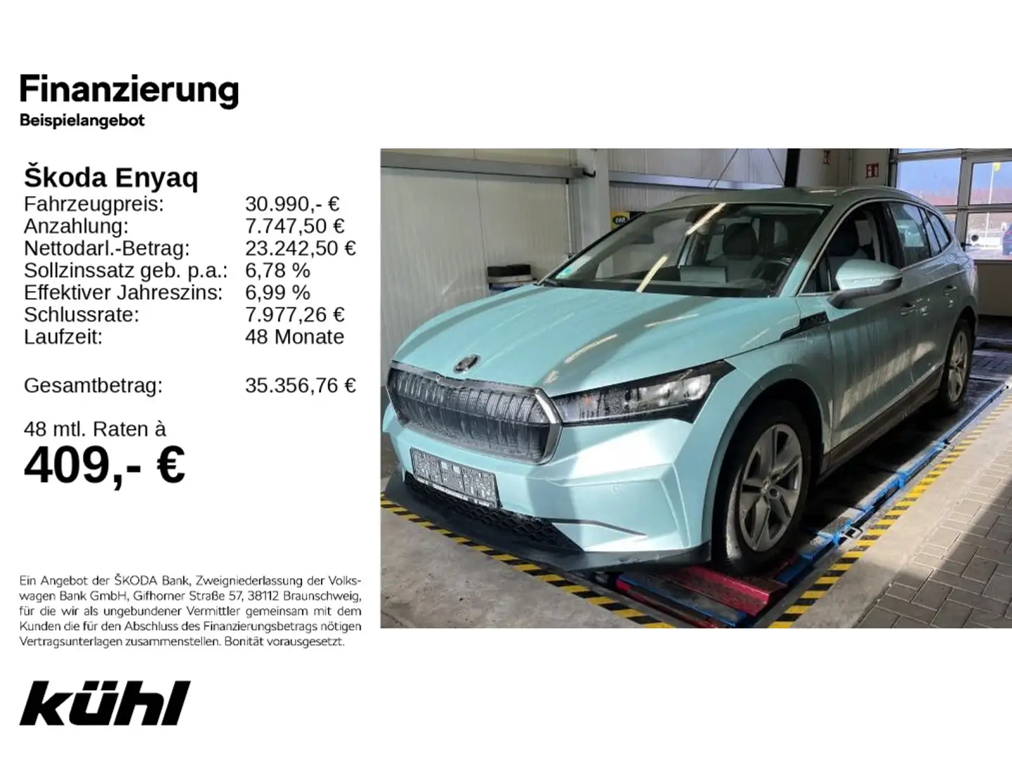 Skoda Enyaq iV LED/Kamera/Navi/AHK Silber - 1