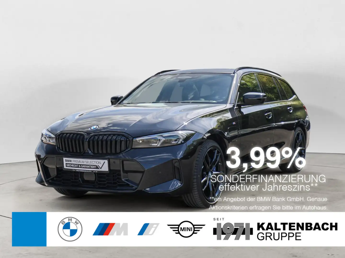 BMW 330 e Touring xDrive M Sport PANO AHK HUD LED Nero - 1