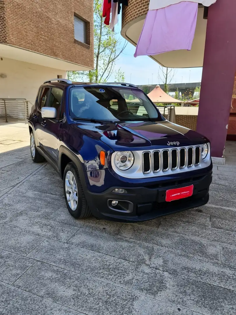 Jeep Renegade 1.6 Mjt DDCT 120 CV Limited PELLE Blauw - 1