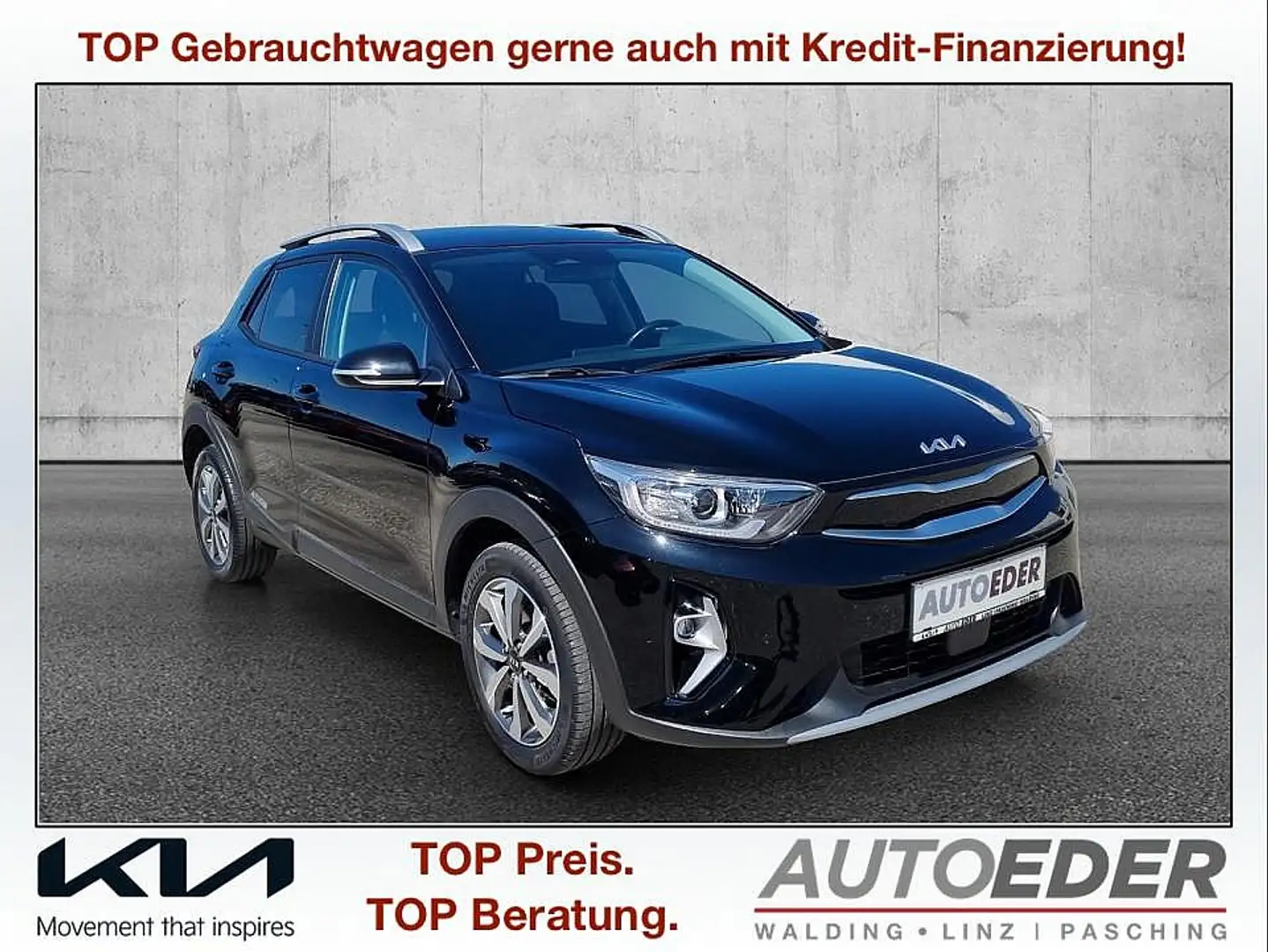 Kia Stonic 1,0 TGDI GPF ISG Gold Schwarz - 1