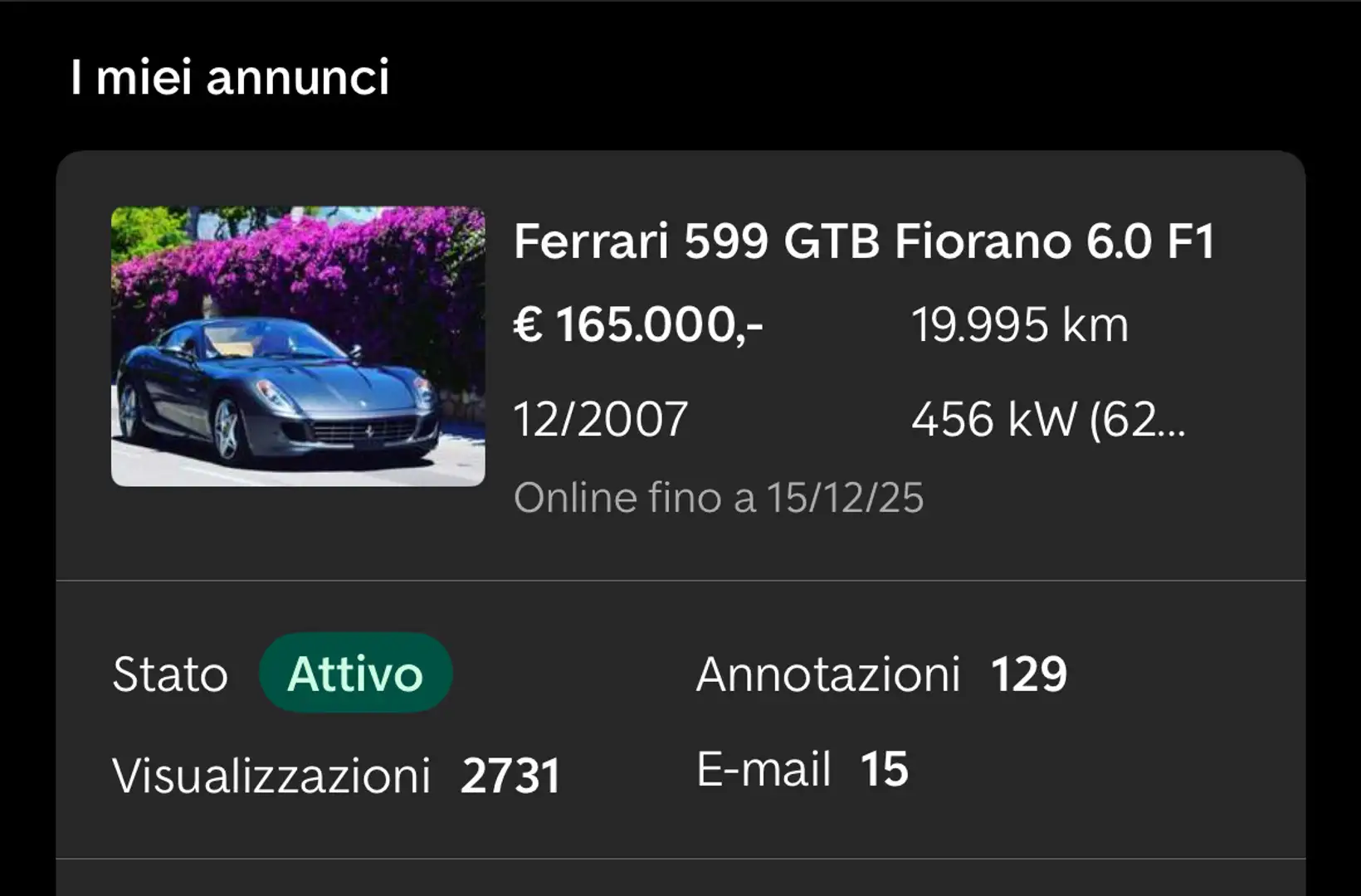 Ferrari 599 GTB Fiorano 6.0 F1 - 2