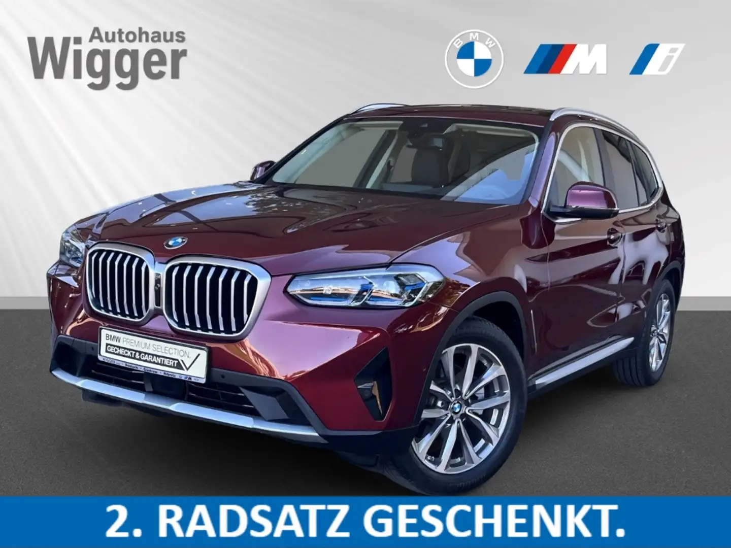 BMW X3 20i xDrive/HUD/StHZG/AHK/Panodach/Navigation Rot - 1