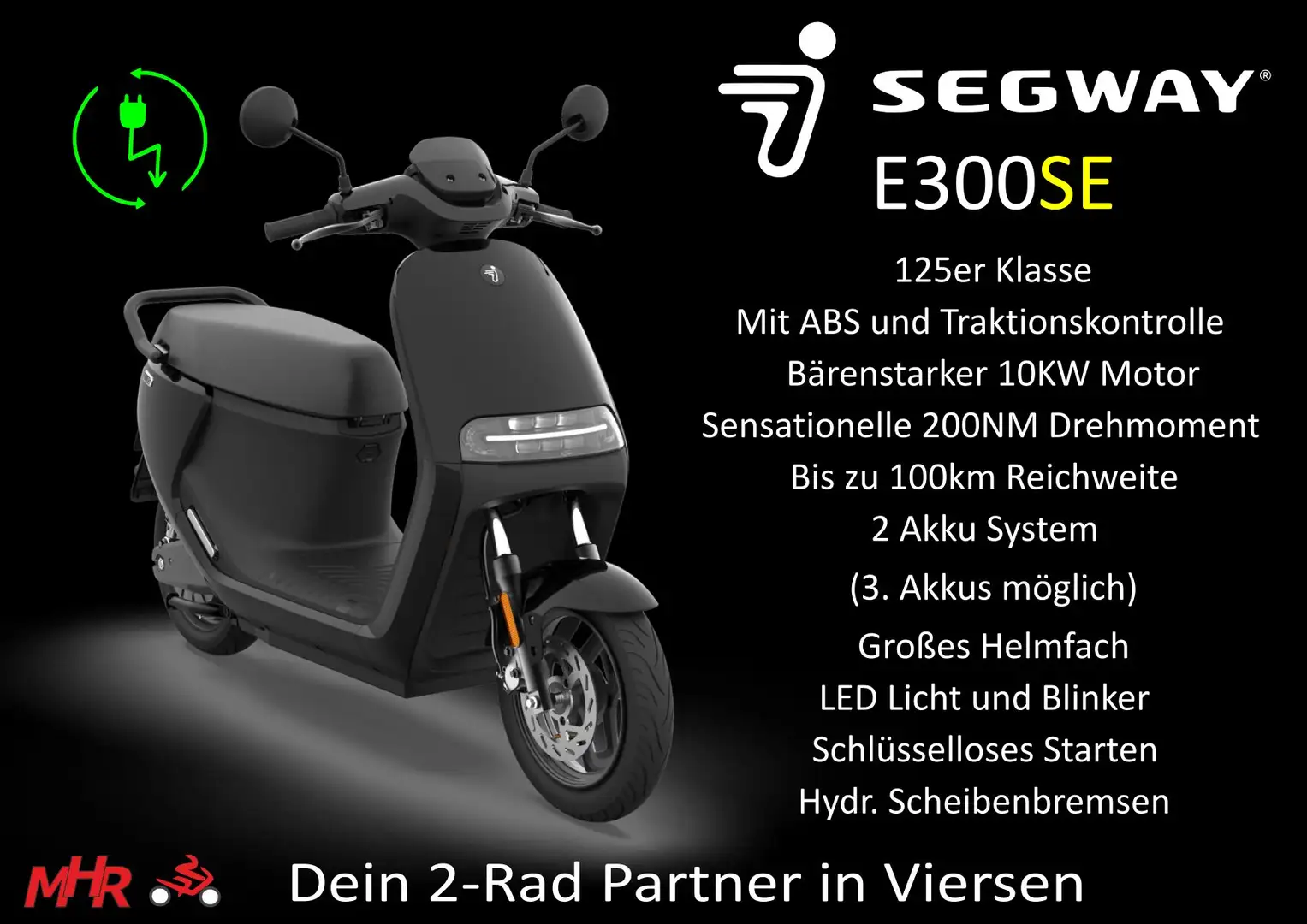 Segway E300SE ABS TCS Schwarz - 2