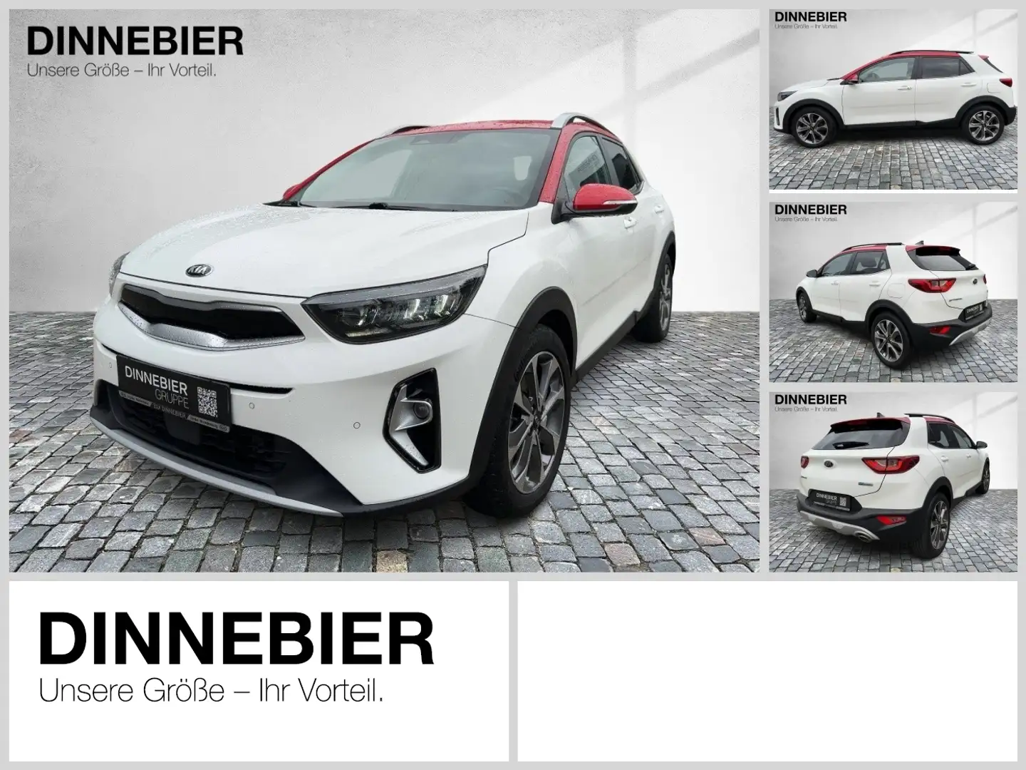 Kia Stonic 1.0T 48V DCT SPI TECH NAVI GRAU 2 ACC CAM Wit - 1