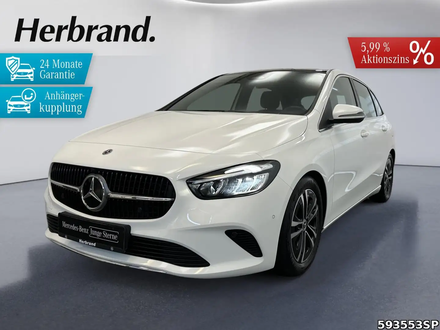 Mercedes-Benz B 200 d Progressive Pano AHK LED CarPlay 17LM. Weiß - 1