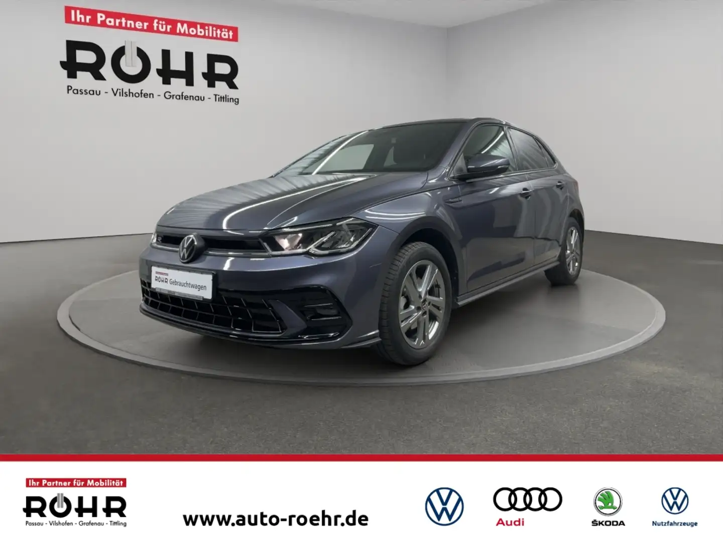 Volkswagen Polo R-Line (SHZ.IQ.DRIVE.TravelAssist.ACC.FrontAssist) Grau - 1