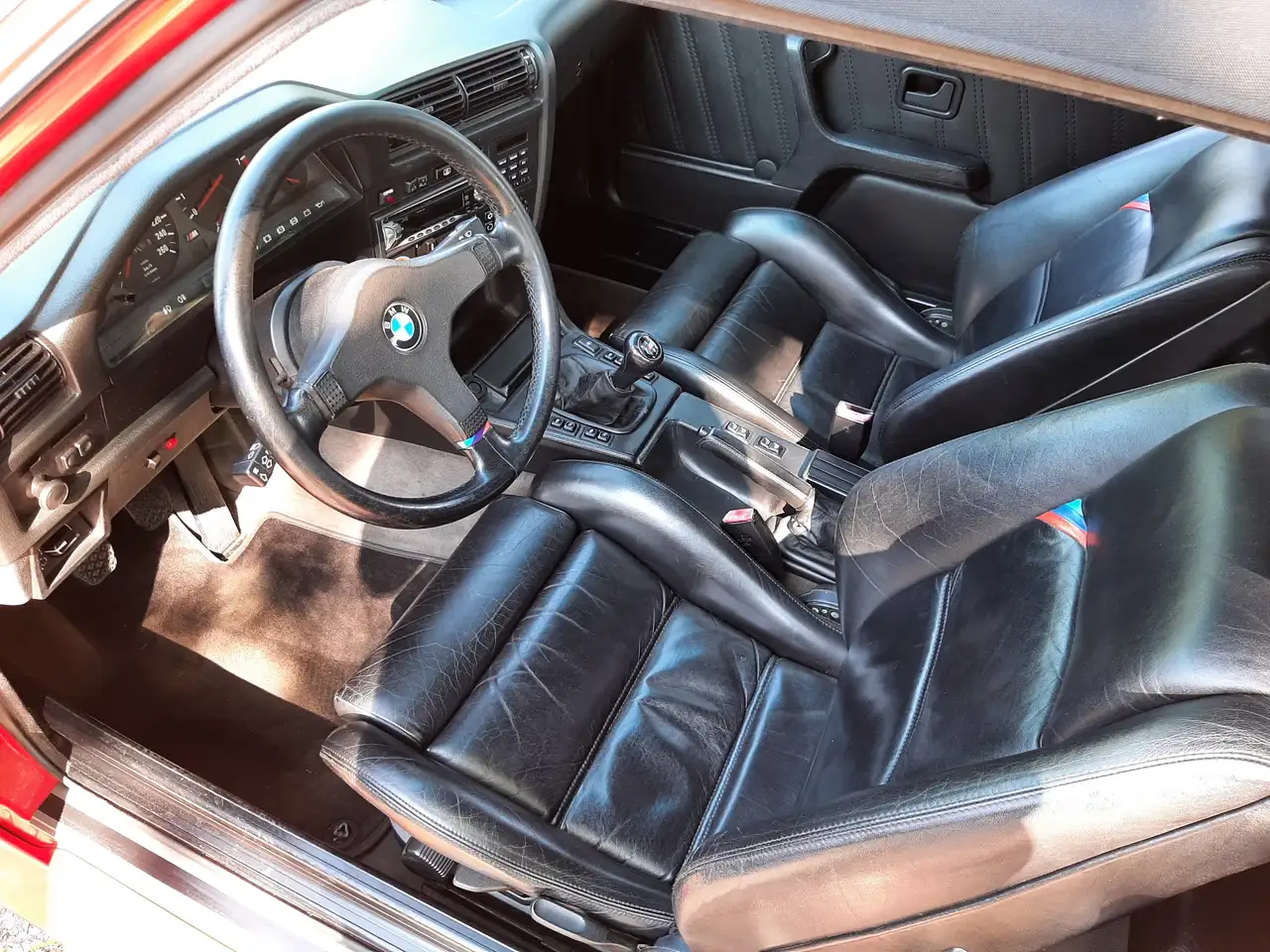 BMW M3 cabrio E30 brillant red black M-leather 140.000 km, foto 11