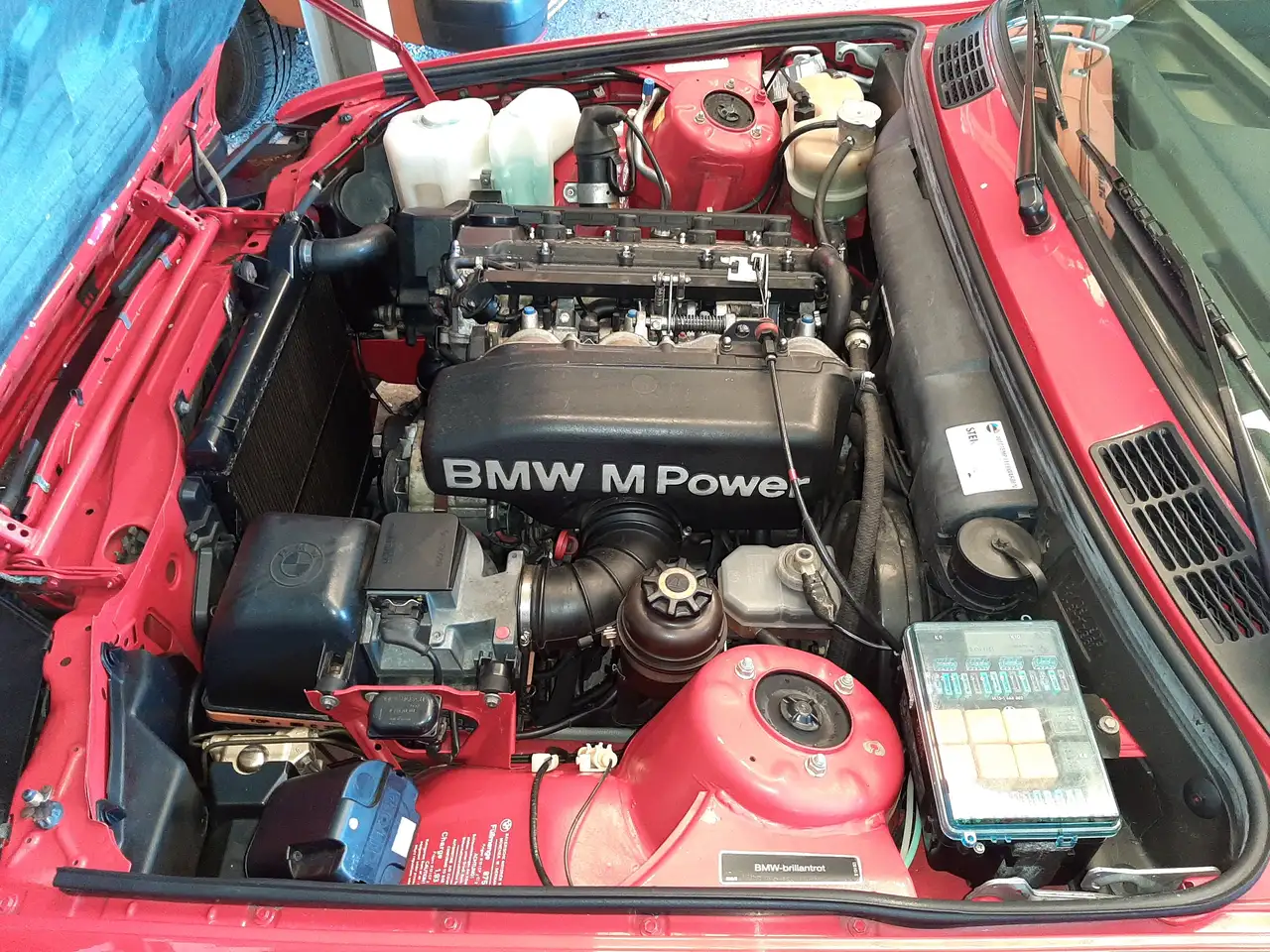 BMW M3 cabrio E30 brillant red black M-leather 140.000 km, foto 5