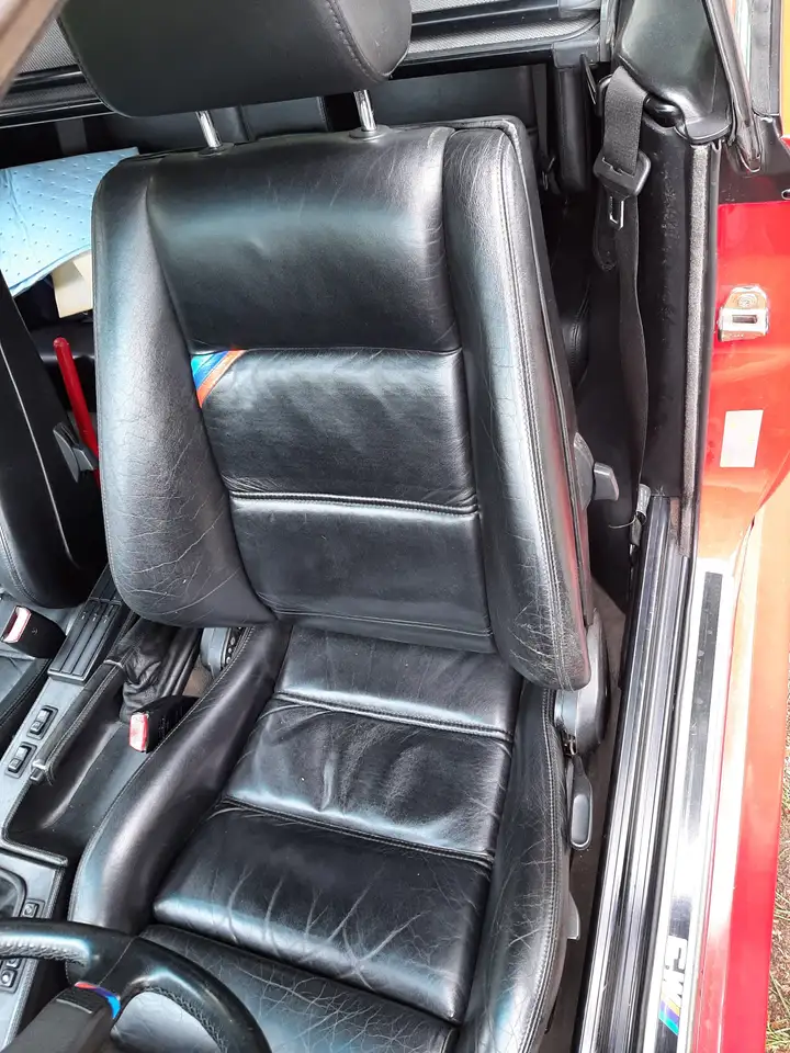 BMW M3 cabrio E30 brillant red black M-leather 140.000 km, foto 12