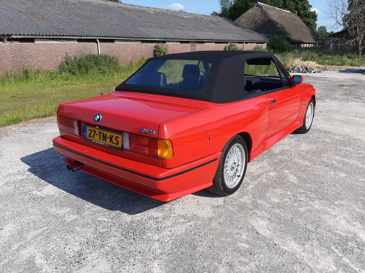 BMW M3 cabrio E30 brillant red black M-leather 140.000 km, foto 2