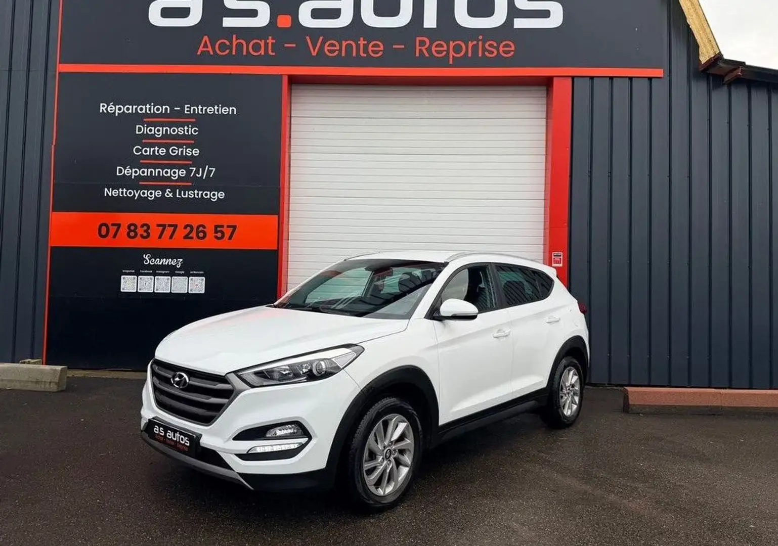 Hyundai TUCSON 1.7 CRDI 2WD 116 CV TURBO SUV GPS- RÉGULATEUR CLIM AUTO Weiß - 1