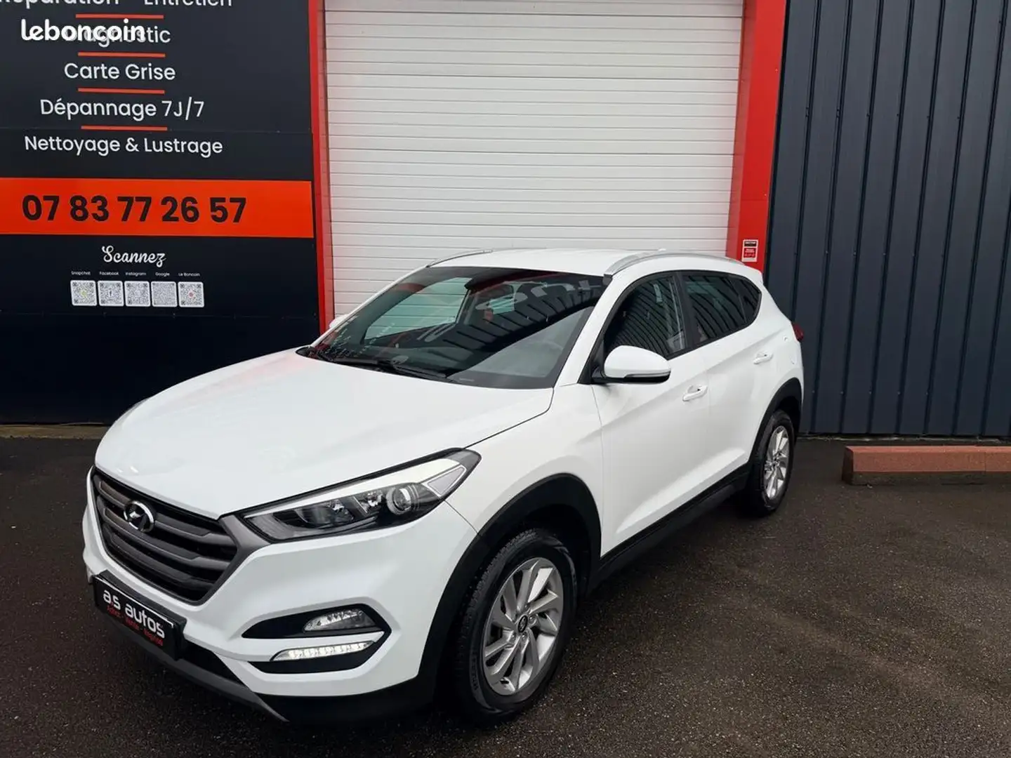 Hyundai TUCSON 1.7 CRDI 2WD 116 CV TURBO SUV GPS- RÉGULATEUR CLIM AUTO Weiß - 2
