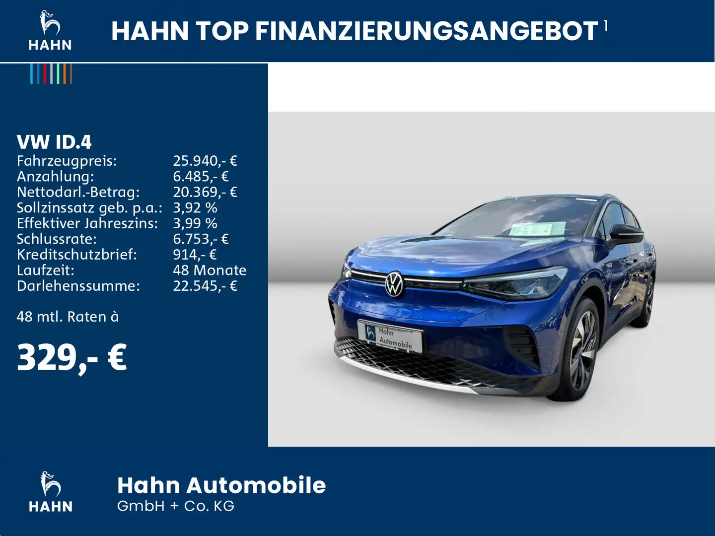 Volkswagen ID.4 Pro Performance ACC AHK CAM LED NAVI WÄRMEP Blau - 2