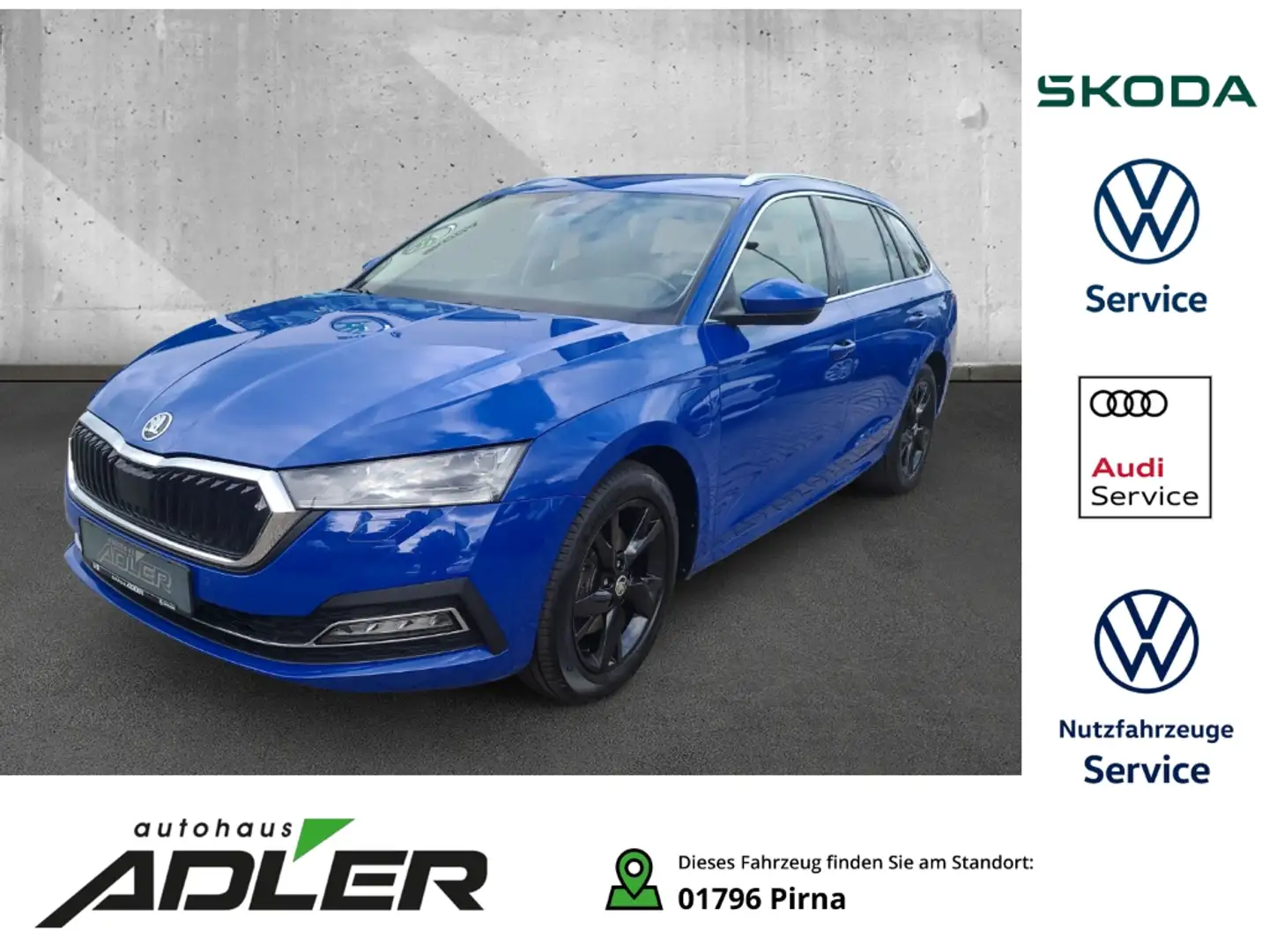 Skoda Octavia Combi Style iV 1.4 TSI Matrix-LED elektr. Sitze Blauw - 1