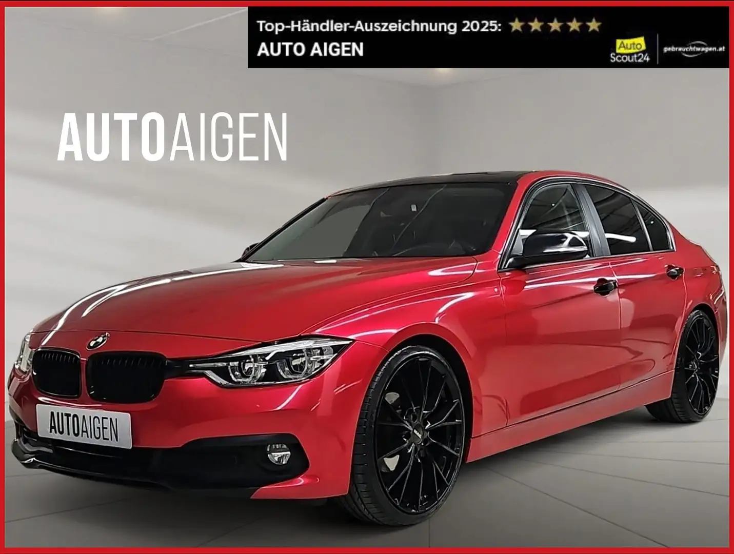 BMW 318 d * 2. BESITZ * KEYLESS * 20" * H&R * LED * NAVI * Rot - 1