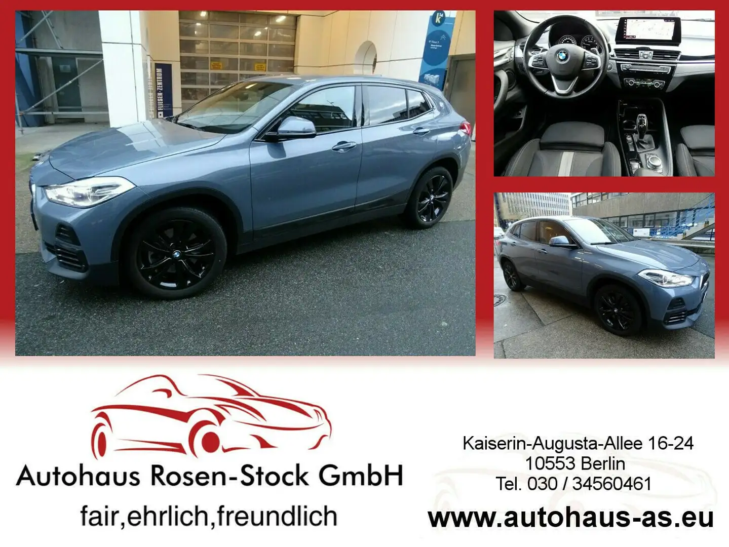 BMW X2 sDrive 20i SAG,AHK,NavPlus Grau - 1