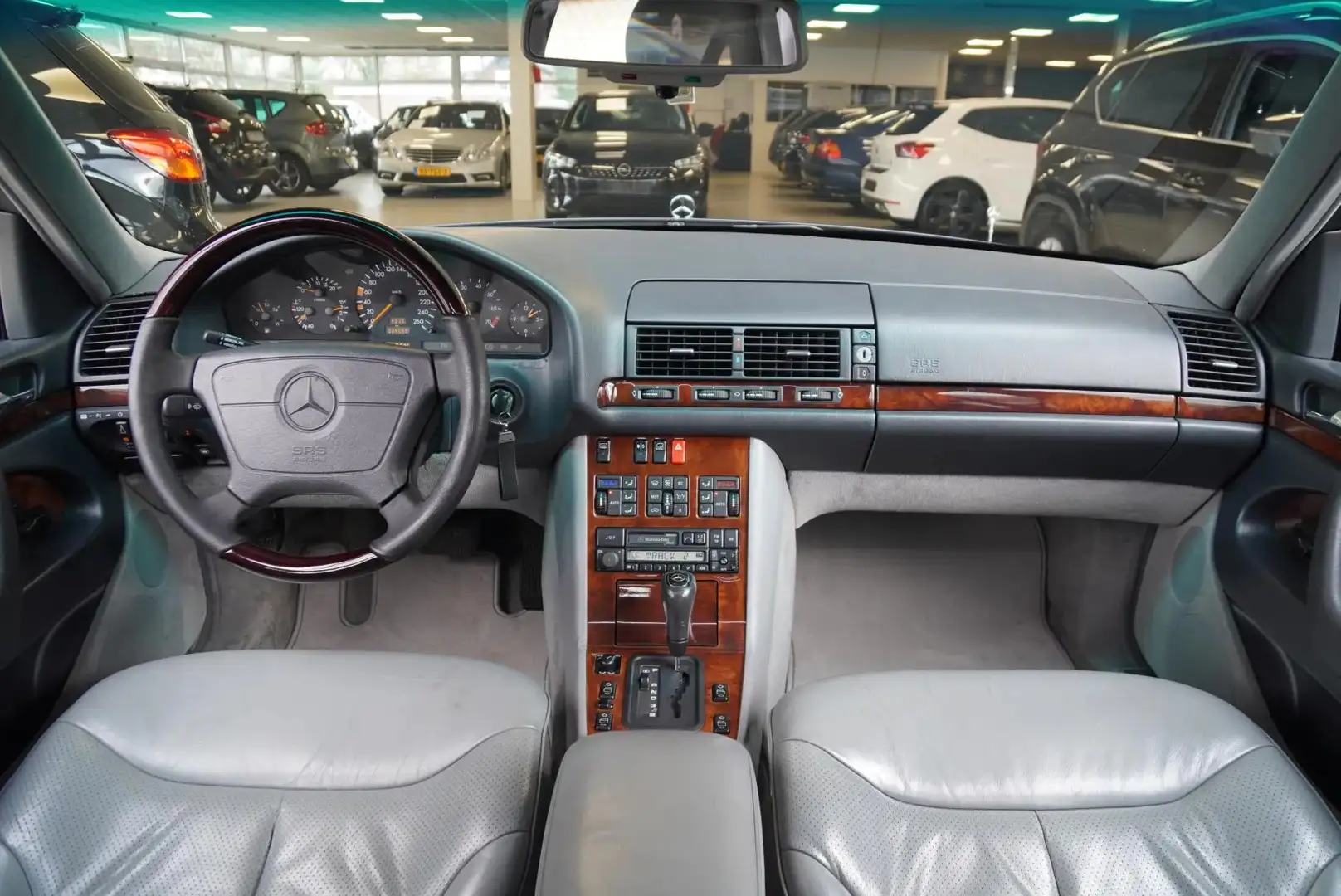 Mercedes-Benz S 320 Lang LEDER SCHUIFDAK 18 MONOBLOCK Siyah - 2