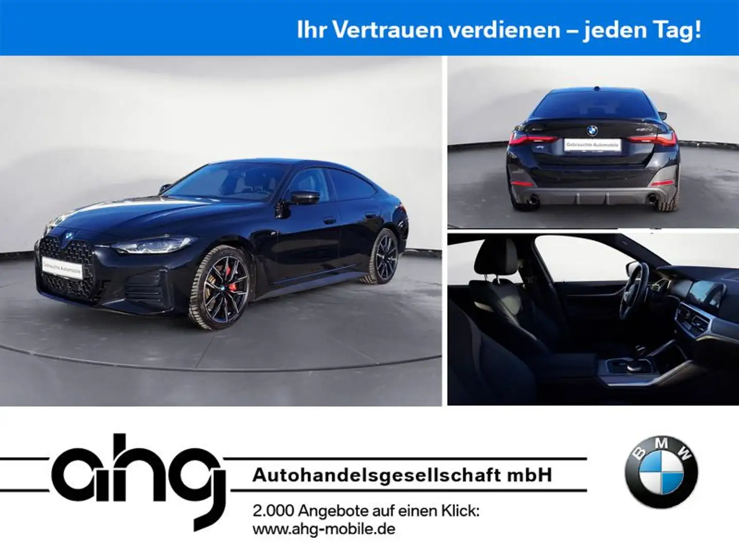 BMW 420 M Sportpaket Pro Navi Kli Negro - 1