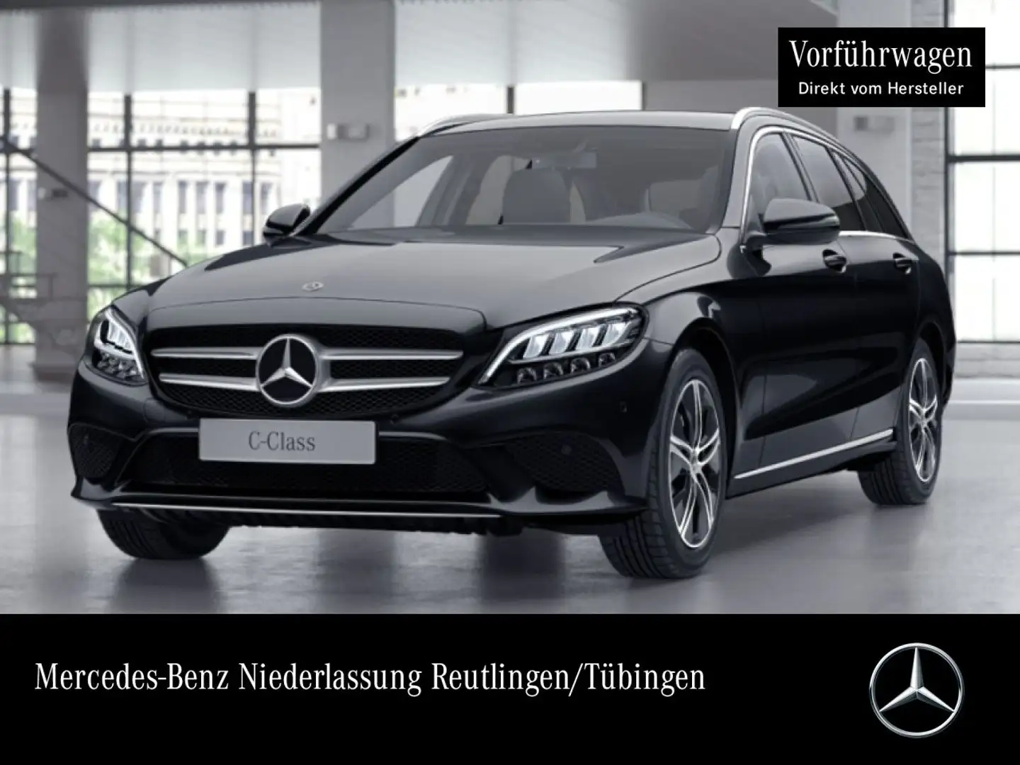 Mercedes-Benz C 220 d T AVANTG+AHK+LED+KAMERA+TOTW+KEYLESS+9G Schwarz - 1