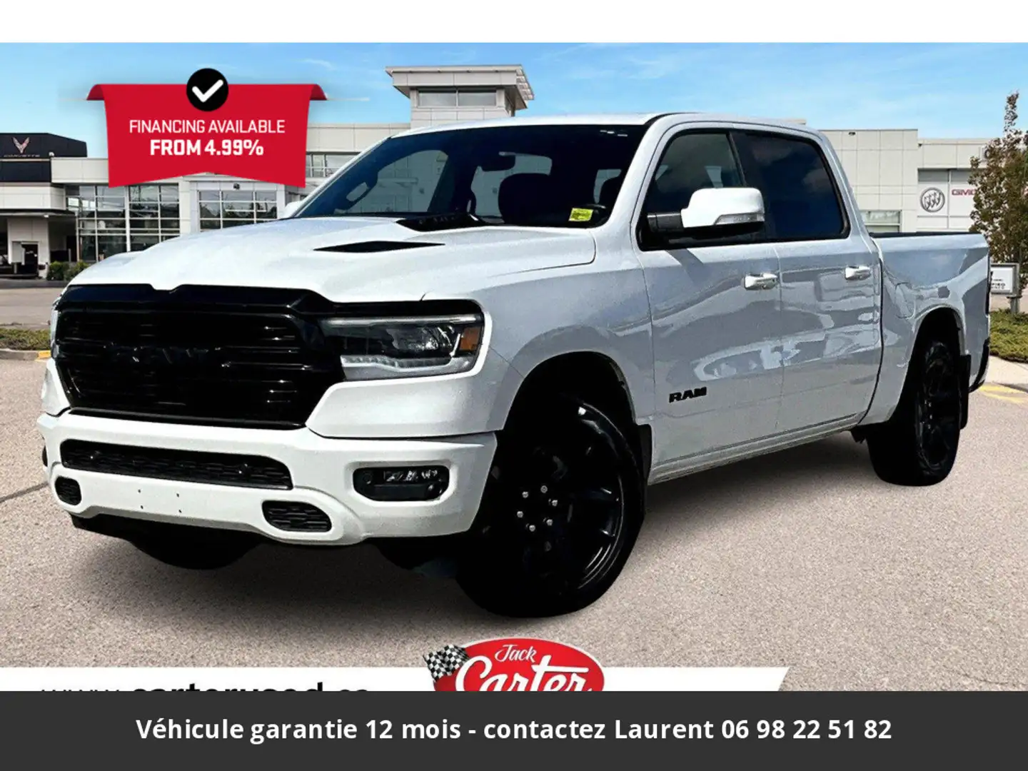 Dodge RAM Sport Night 12P 5.7L 4x4 Tout compris hors homolog Blanc - 1