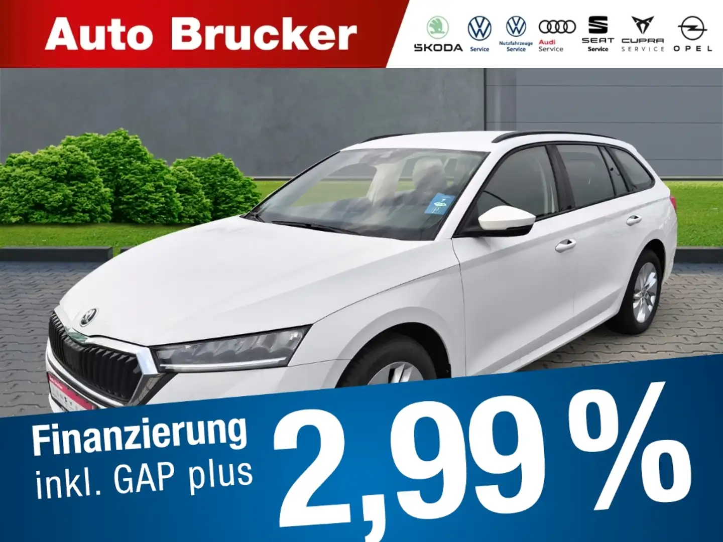 Skoda Octavia Combi Ambition 2.0 TDI+Alufelgen+Klimaautomatik+LE White - 1