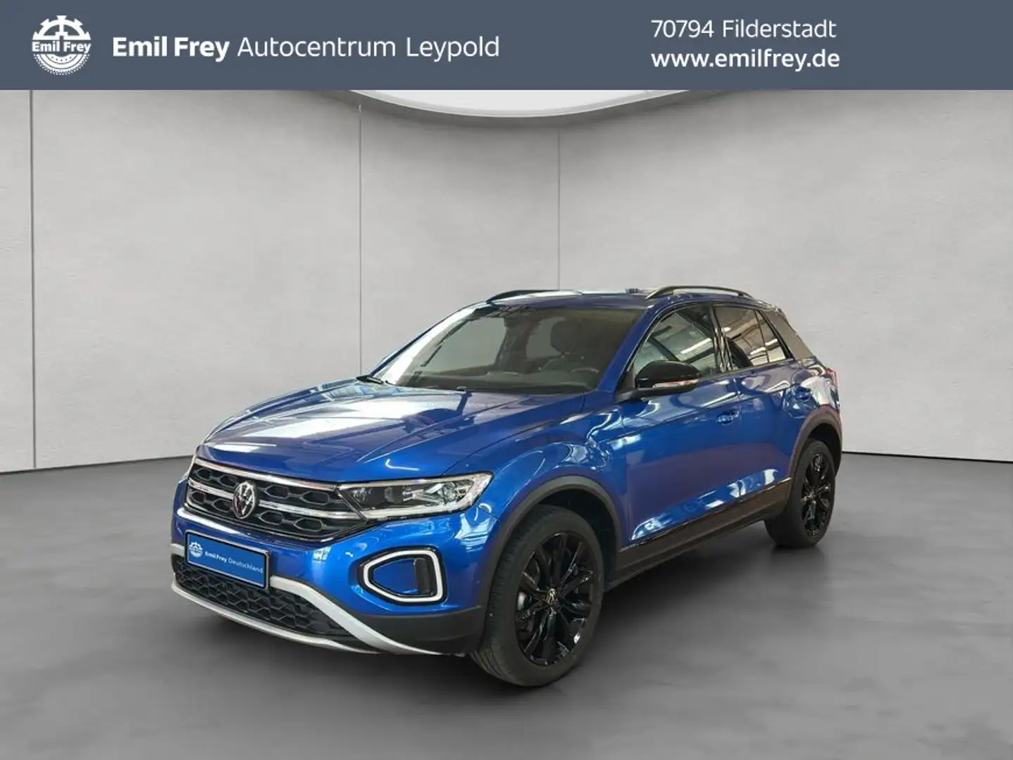 Volkswagen T-Roc 1.5 TSI DSG Style AHK Blau - 1